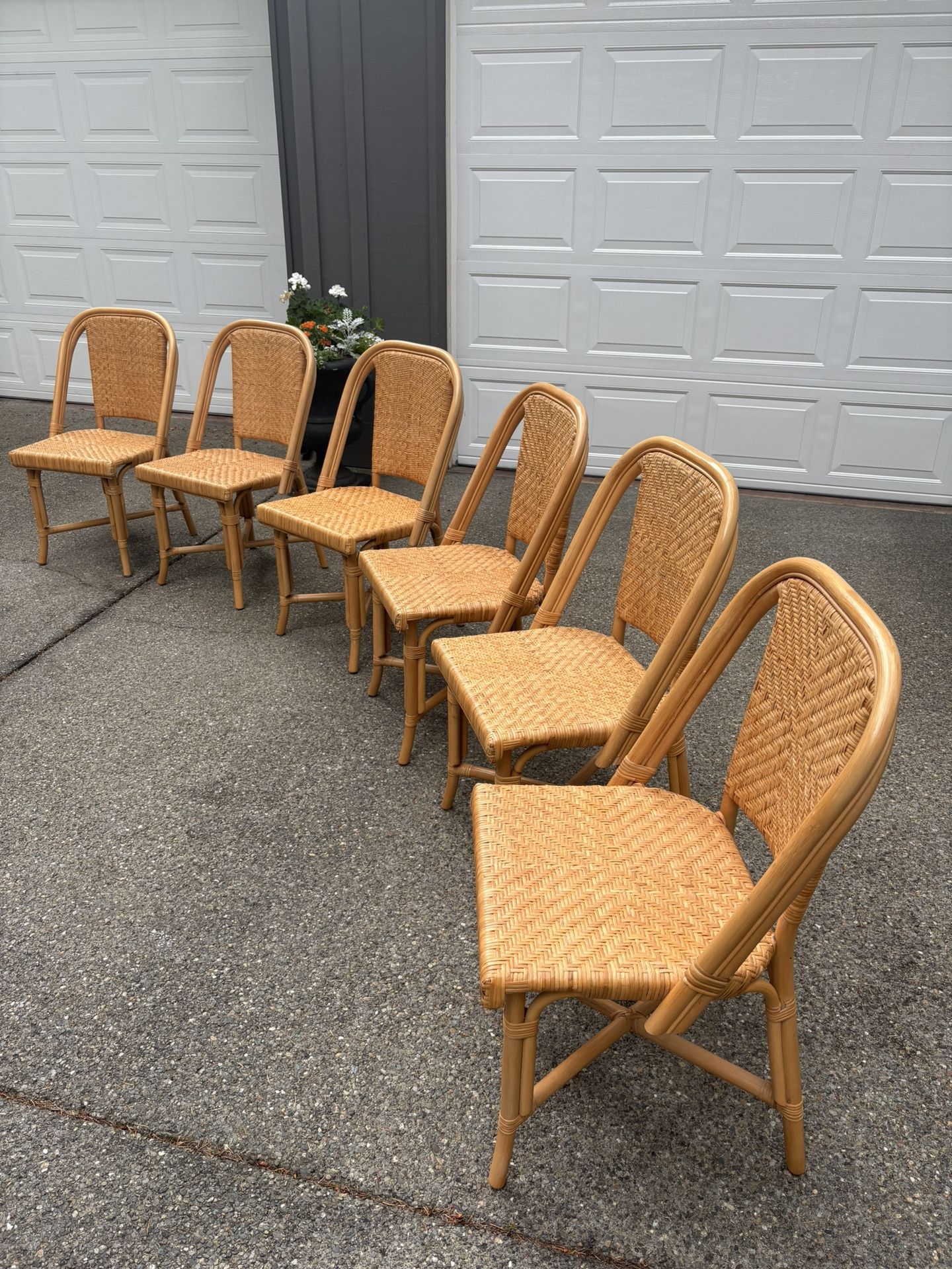 Beautiful Rattan Chairs - Set Of 6