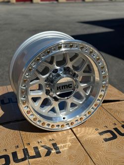 FINANCING AVAILABLE KMC KM549 GRS 8x6.5 17" -12 Offset Wheels Machined