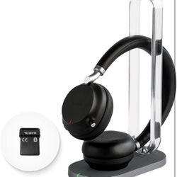 Yealink BH72 Bluetooth Headset with Microphone - Teams Zoom Certified - Noise Canceling Mic, Stereo Sound, Retractable Boom Arm, 35H Talk Time