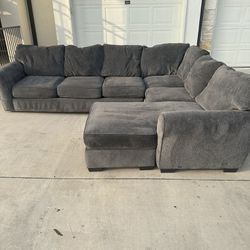 Living Spaces Gray Sectional