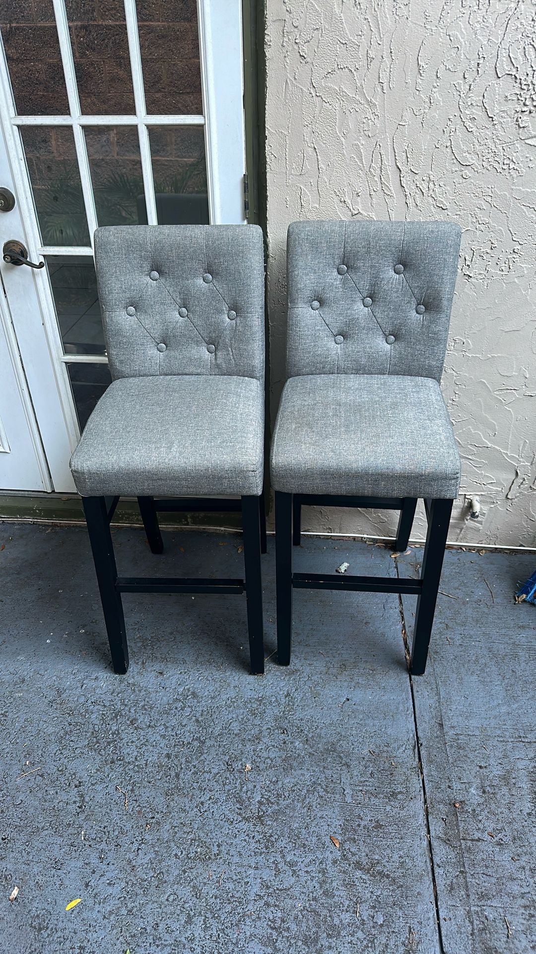 2 Pair Matching High Top Luxury Chairs