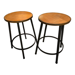 Pair of Matching Industrial Stools