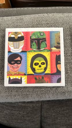 Iconic Tile Coasters Heroes and Villains