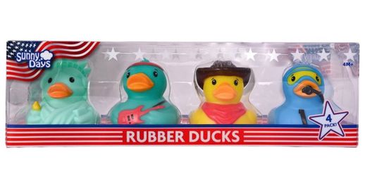 Sunny days squishy rubber ducks