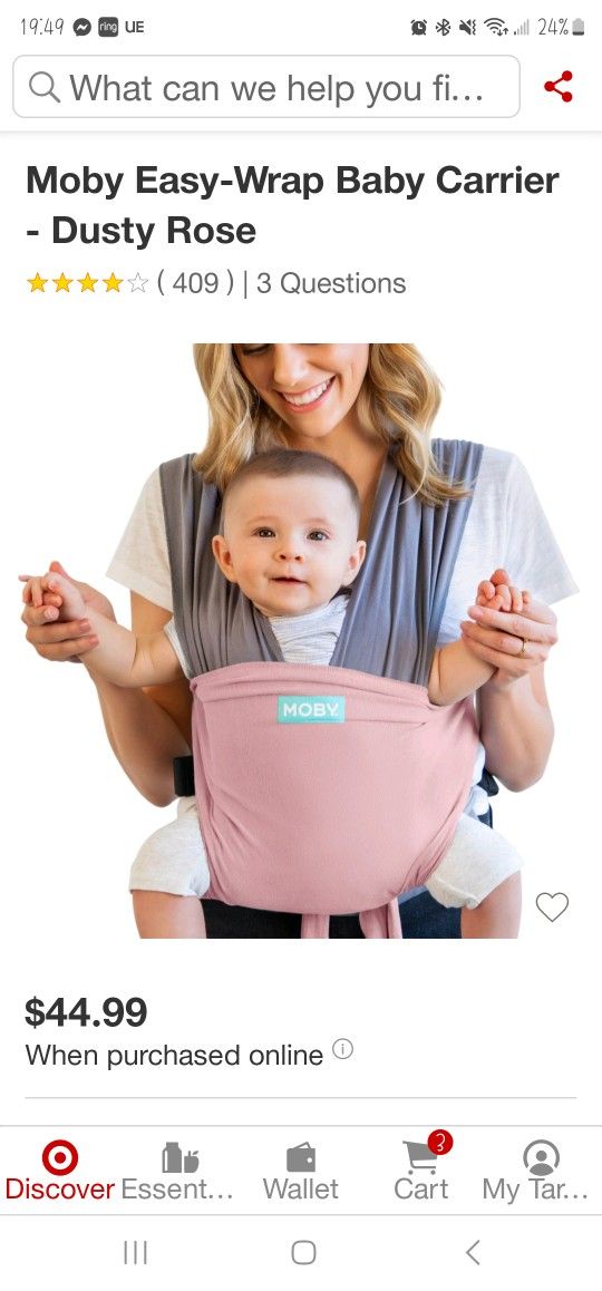 Moby Baby Carrier Wrap