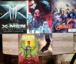 LOT OF 5 MARVEL, DC, MONDO COMICS VF+ - NM SOFTCOVER GRAPHIC NOVELS- PLEASE CHECK DESCRIPTIONS FOR DETAILS