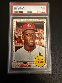 1968 Topps Bob Gibson #100 PSA 3 VG