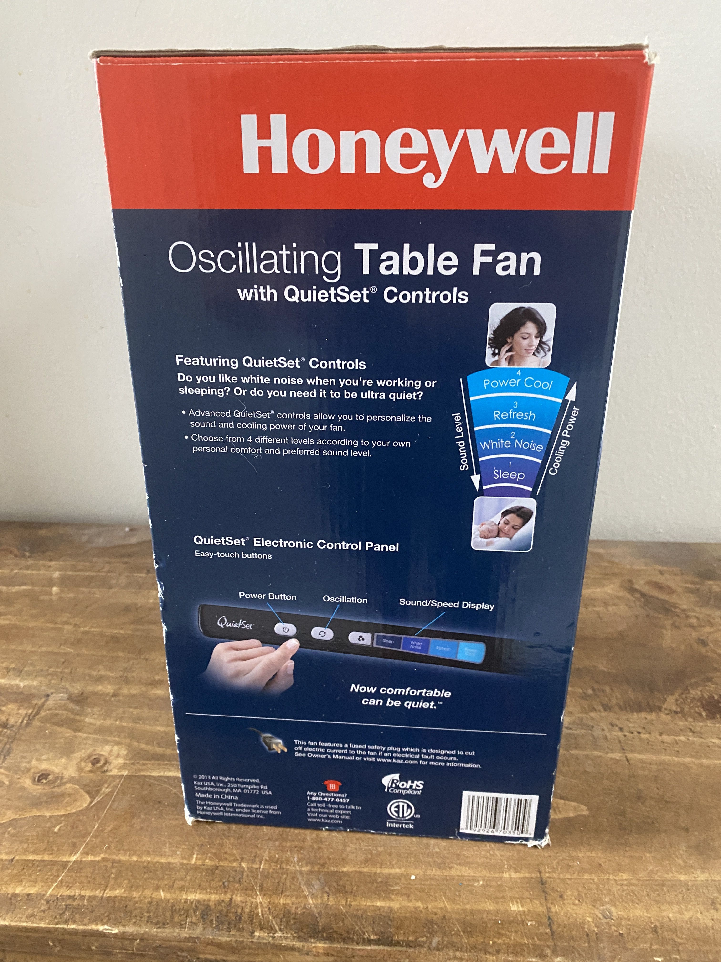 Honeywell QuietSet Table Fan (HT350B)
