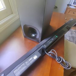 Sony Sound Bar W/Sub Woofer CT180 Good Condition. 