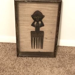 Hand Carved African Ashanti Comb