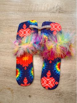 Size 10 Tie-dye sandals