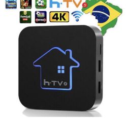 HTV5 Brazil Smart Android IPTV WIFI BOX Brazilian TV and Shows Brasil Player 3D