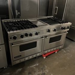 Viking gas range 60” all in one 2yr warranty