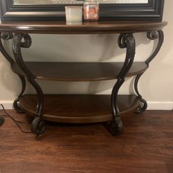 Wood Antique Table Claw Legs 