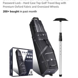 CHAMPKEY Premium Golf Travel Bags for Airlines with Password Lock - Hard Case...