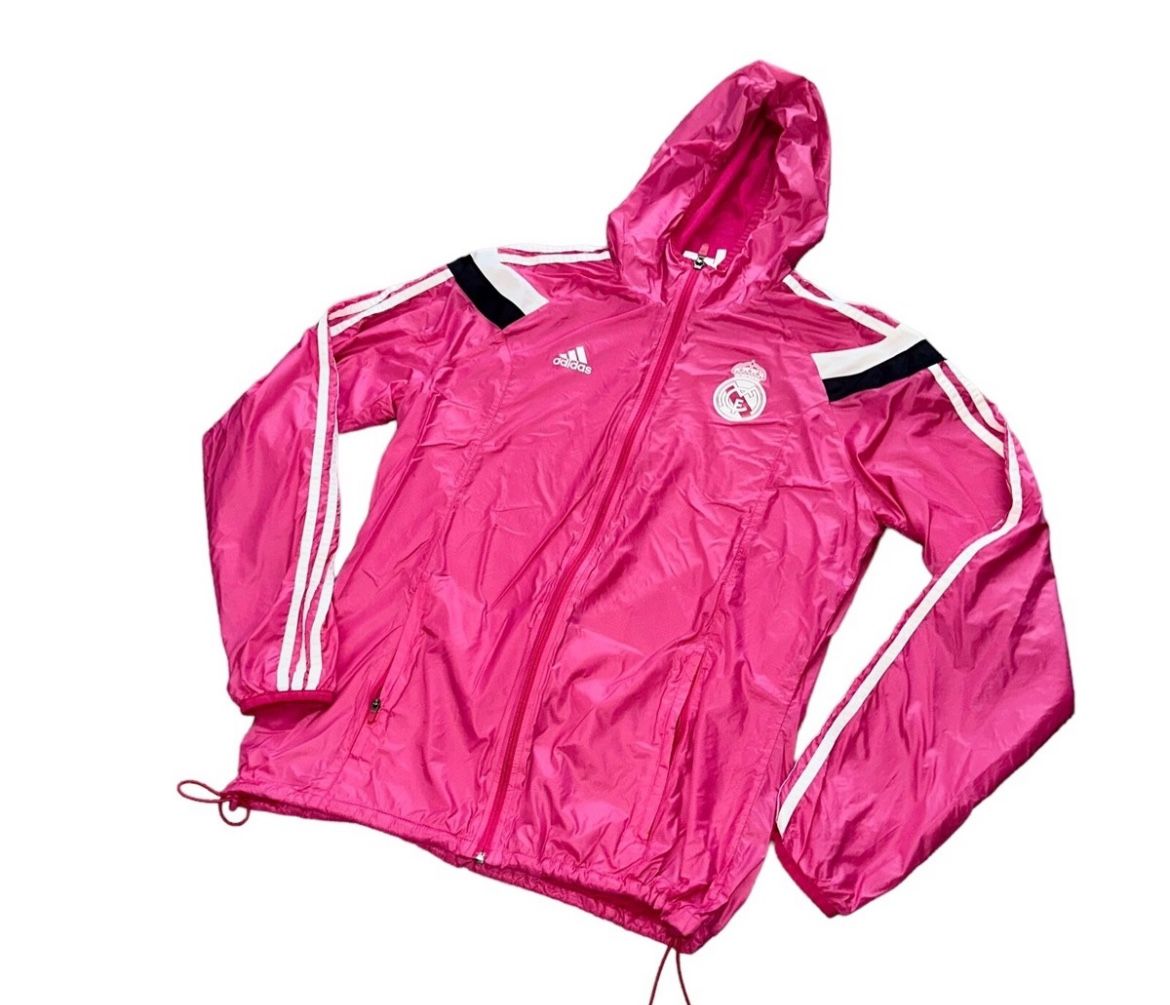 AUTHENTIC REAL MADRID PINK TRAINING HOODIE