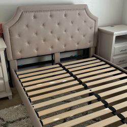 Bed Queen Size Mattress And Frame With Headboard 