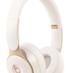 Beats - Solo Pro Wireless Noise Cancelling On-Ear Headphones - Ivory Model:MRJ82LL/A. Like new, bestbuy certified. Comes shown.