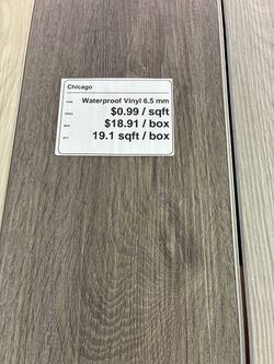 Chicago Waterproof Vinyl Plank Flooring 6.5mm