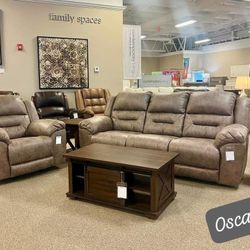 Ashley Reclining Sofa Stoneland