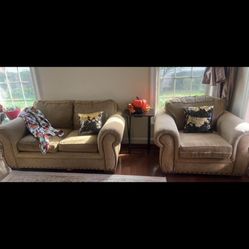 Love Seat And Chair 