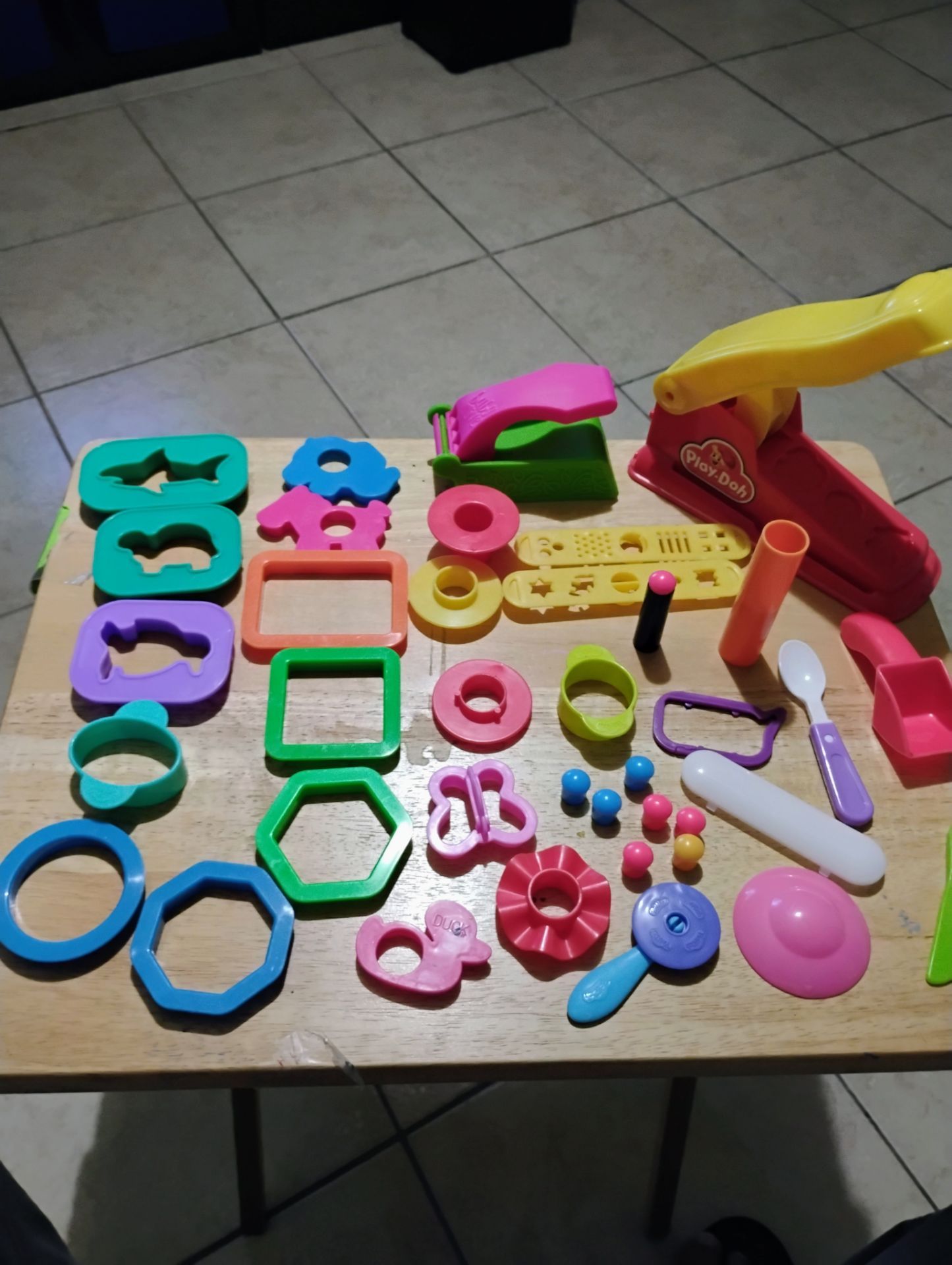 Play-Doh forms making for clay