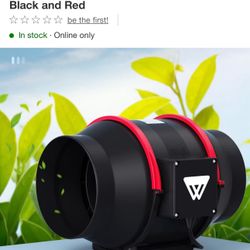 6 Inch Inline Duct Fan, 312 CFM Ventilation Exhaust 