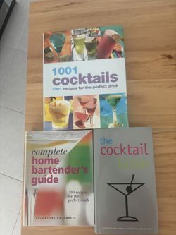 Cocktail Recipes 3x Books 