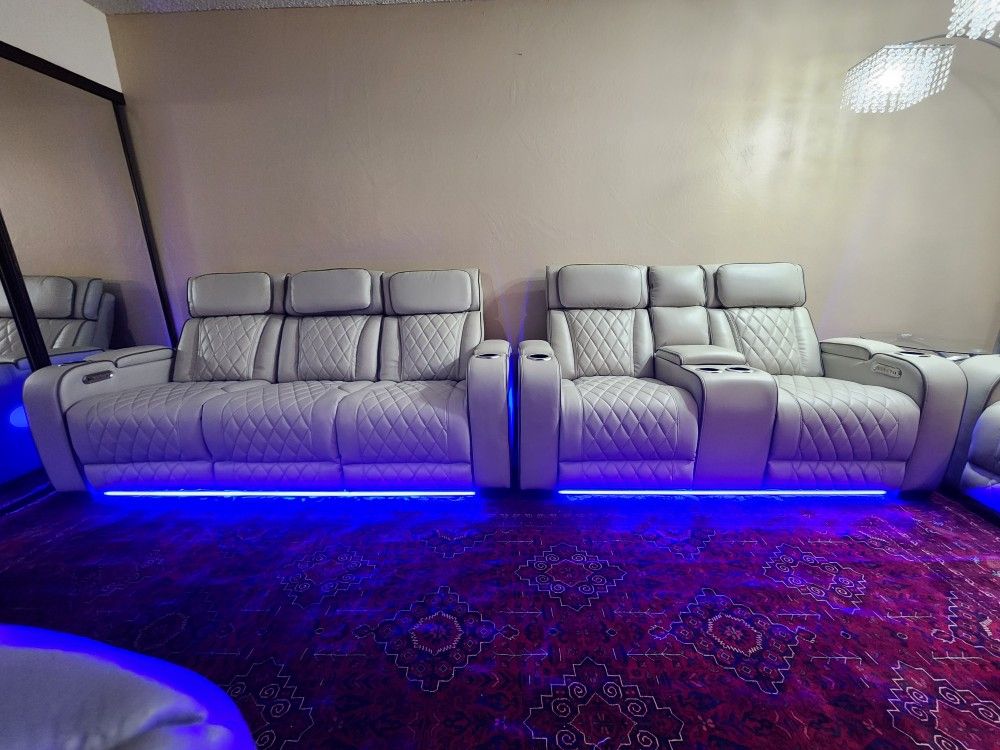 All Power Reclining Sofa And Loveseat. Get Both For $1699 . 3 Colors Too!!