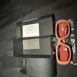 Prada Red Glasses 