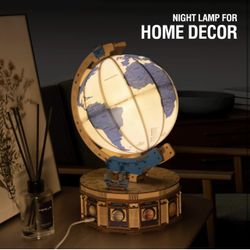 BRAND NEW IN BOX Datissic 3D Wooden Puzzles for Adults  LED Illuminated Wood Globe