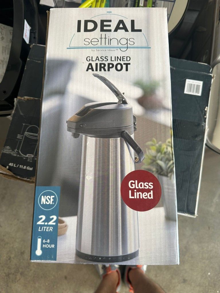 Ideal Settings by Service Ideas 2.2 Liter Glass Lined Airpot