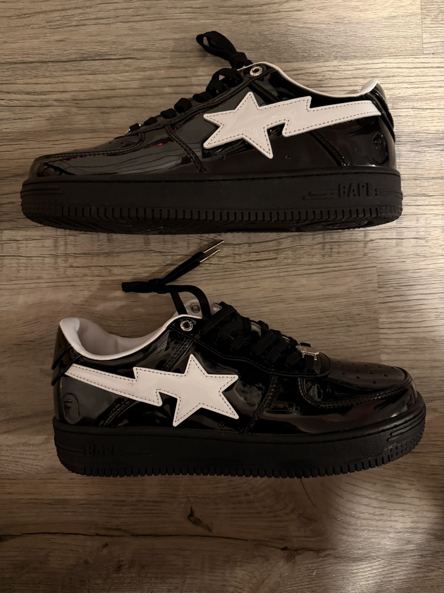 A Bathing Ape Bape Sta #2 Black Patent