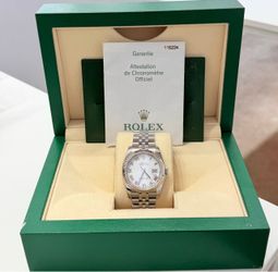 2007 Rolex 36mm DateJust White Roman Dial -W/Papers