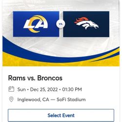 Denver Broncos Vs Los Angeles Rams 
