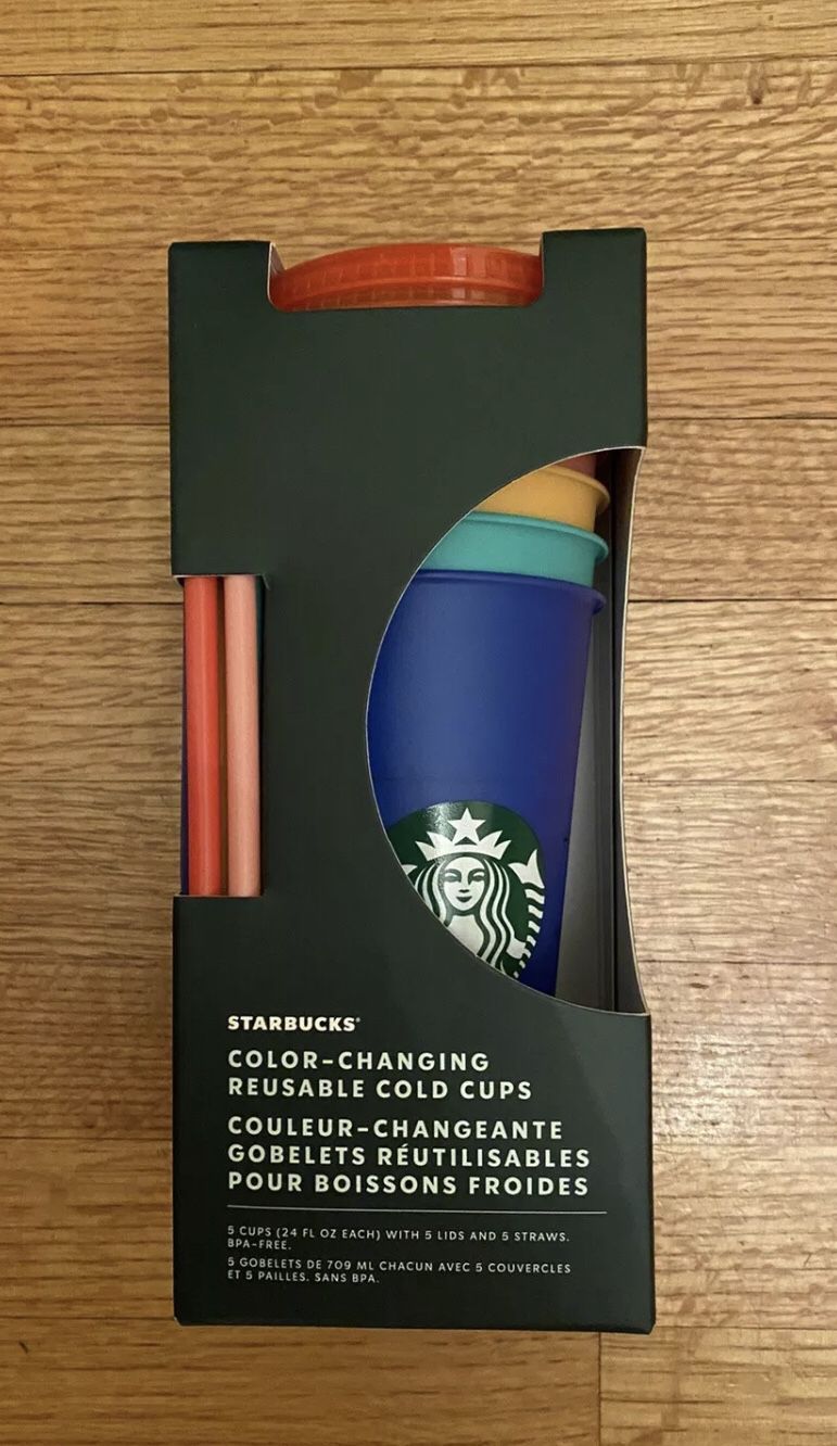 Starbucks color changing cups pack of 5