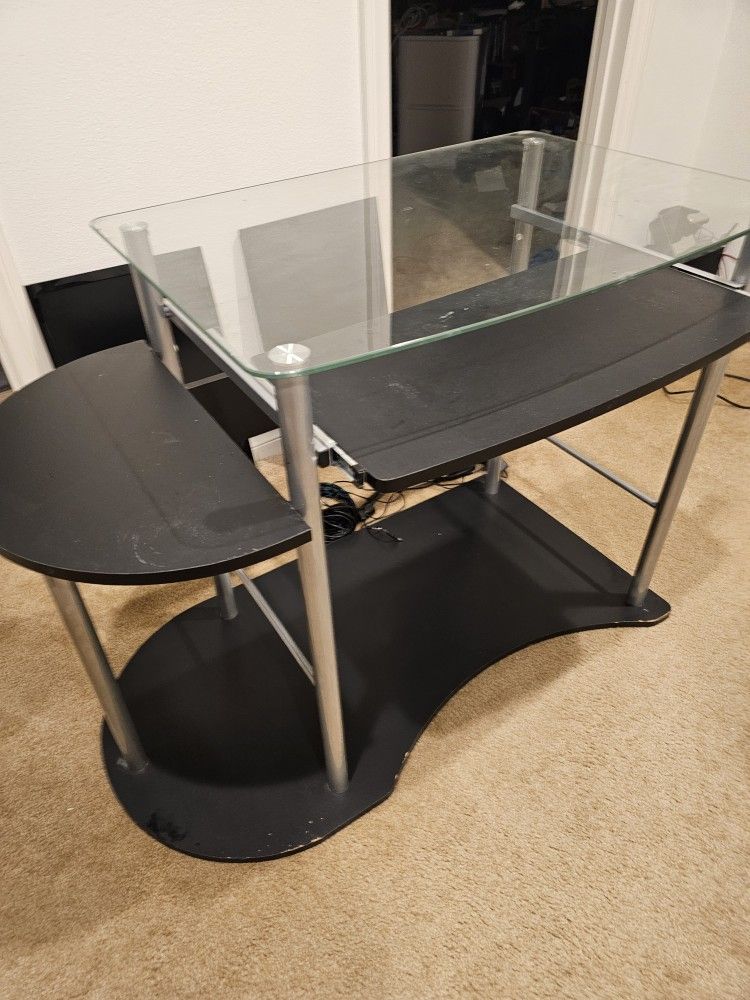 Glass Computer Table
