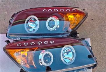 06-08 Toyota Rav4 LED Projector Headlights Luces Focos Micas Faros Faroles Headlamps