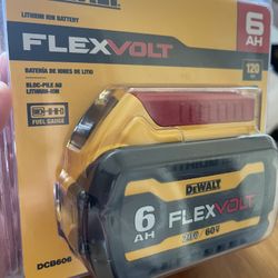 DEWALT FLEXVOLT 6AH battery - NEW (DCB606) 