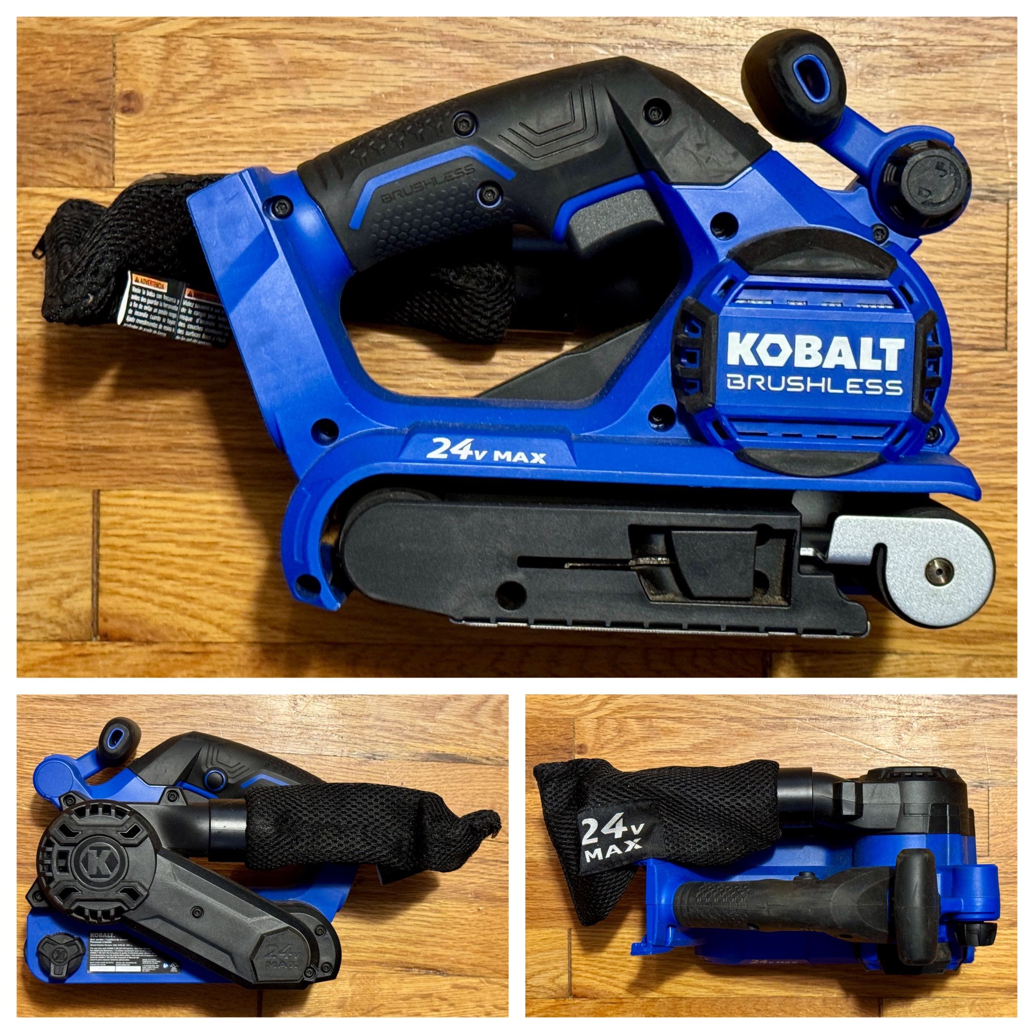 Kobalt 24V Max Brushless Belt Sander, 3in x 18in (KBS 124B-03)