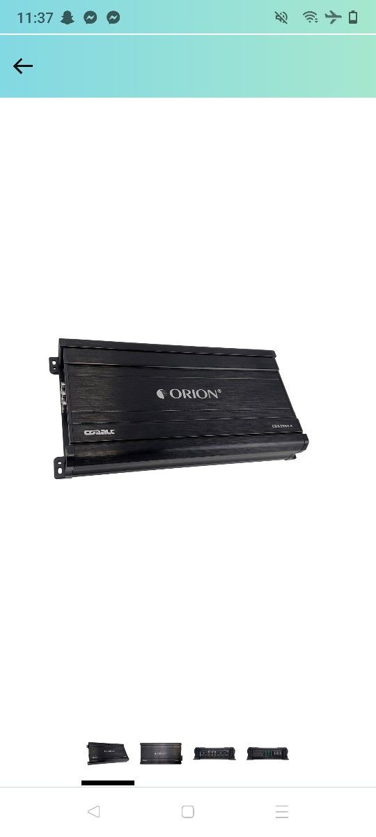 Orion Cobalt Series CBA3500 4 High Efficiency 4-Channel Class A/B Amplifier for Car Audio Stereo - 3500W High Output, 2/4 Ohm Stable, Adjustable Low/H