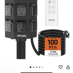 Brand new 100foot outdoor water proof outlet