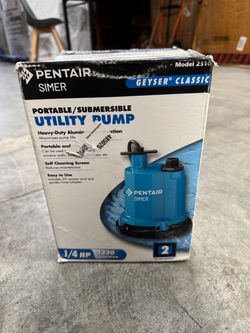 Pentair Simer Geyser Classic Submersible Utility Pump