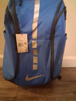 Blue nike elite pro hoops backpack