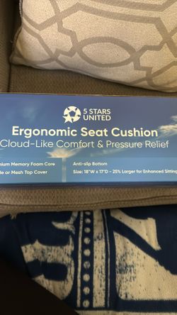 Ergonomic sea cushion, cloud, light, comfort, and pressure relief