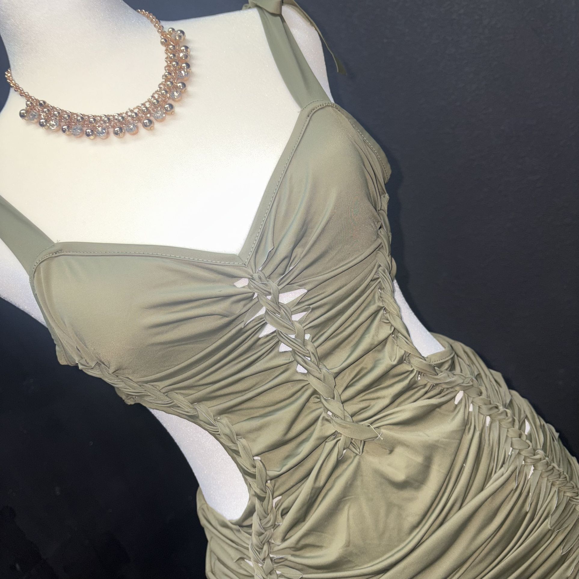 New Olive Green Dress 