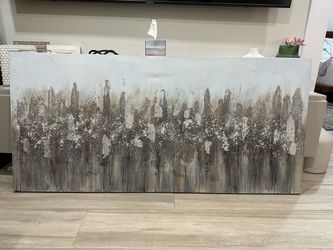 Large Abstract Textured Canvas Wall Art