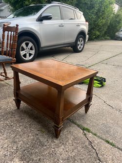 Solid wooden coffee table