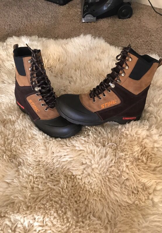 Size 9.5 stihl LawnGrips pro 8 men’s boots