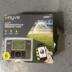 Timer B-hyve 6-Zone Indoor/Outdoor Smart Sprinkler Controller, Works with Amazon Alexa